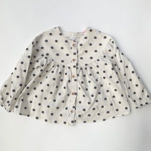 ZARA Button up Blouse top